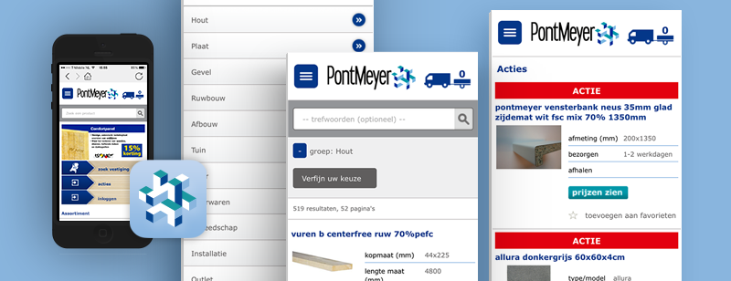Een app en mobiele website voor PontMeyer